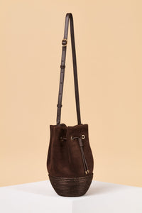 Cesta Collective Bucket Bag / Chocolate Suede