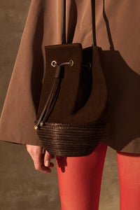 Cesta Collective Bucket Bag / Chocolate Suede