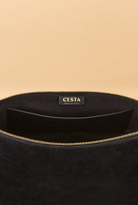Cesta Collective handbag Suede Clutch / Black