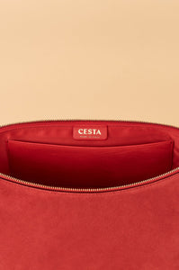 Cesta Collective Handbags Suede Clutch / Lipstick