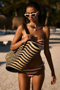 Cesta Collective Handbags Taco Tote / Stripe