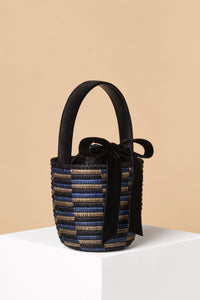 Cesta Collective Party Pail with Velvet Bow - Midnight Check