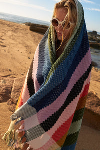 Tile Mosaic Beach Towel S00 - Women - Accessories