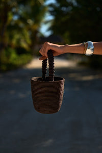 Cesta Collective Woven Handle Lunchpail / Chocolate